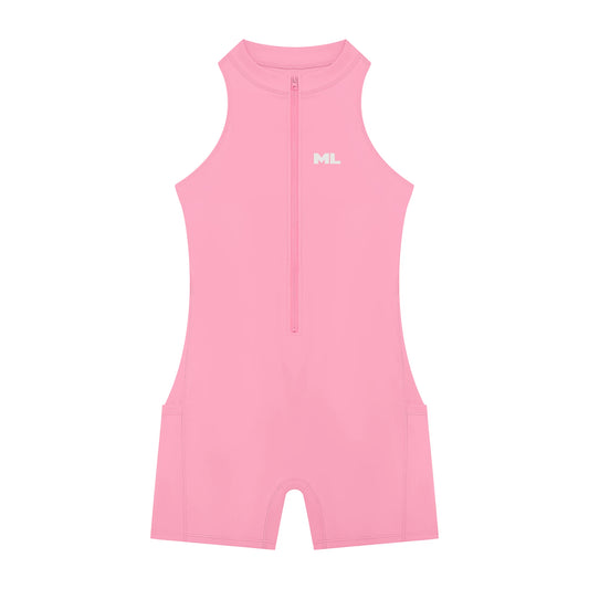 Zip-Front Yoga Romper — image 8
