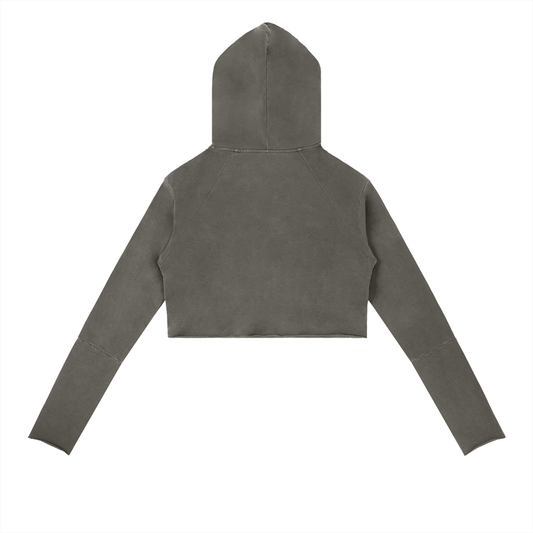 Vintage Washed Raw Edge Hoodie