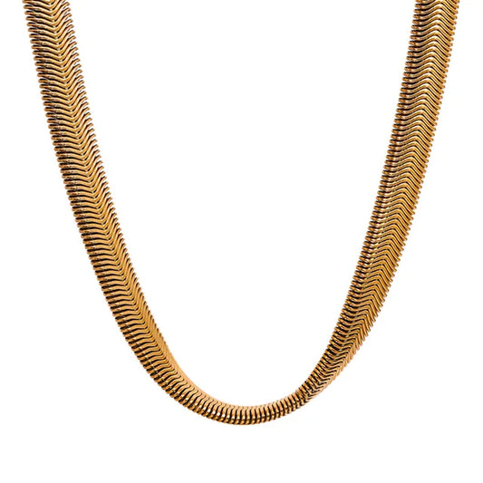 Metal Gold Chain Necklace made of Stainless Steel