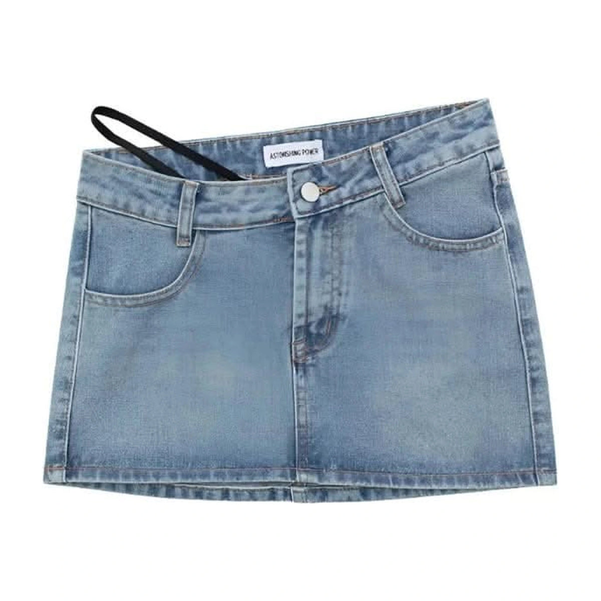 Low Waist Denim Mini Skirts