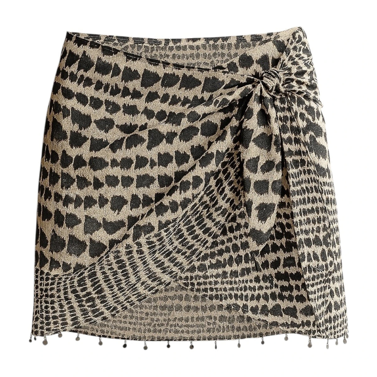Wrap mini skirt