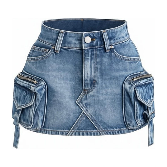 Denim mini skirt - main product image