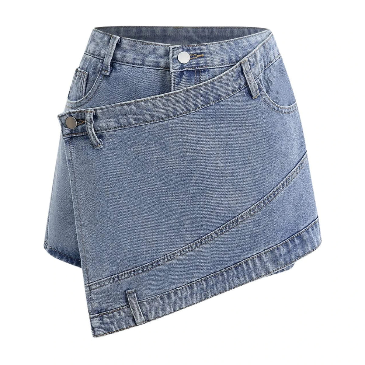 Irregular Hem Short Skirt - main product image