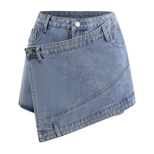 Irregular Hem Short Skirt - main product image