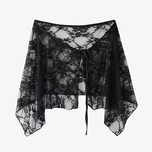 Black Aria Embroidered Skirt — image 1