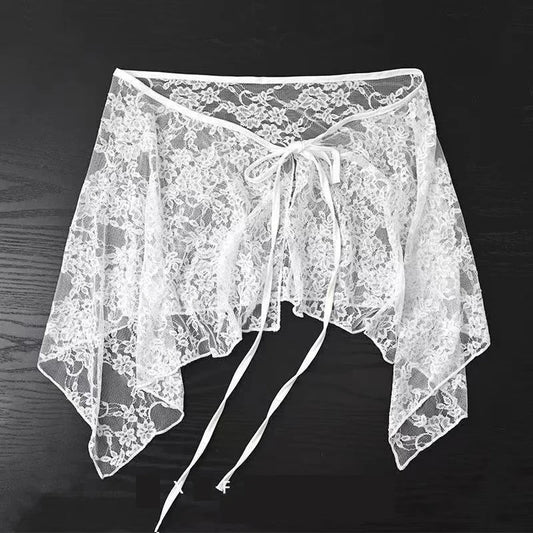 White Aria Embroidered Skirt — image 1