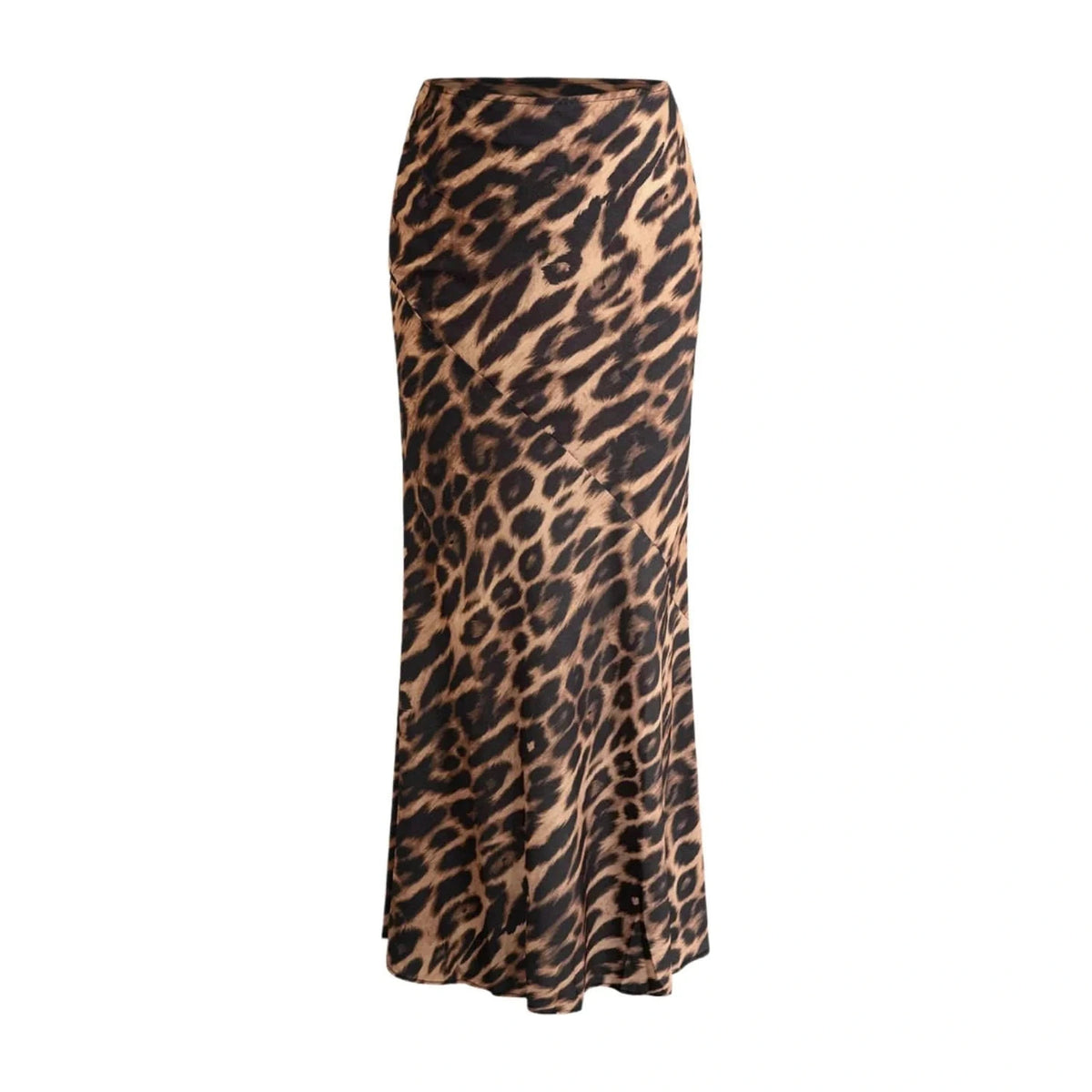 Leopard Print Long Skirt