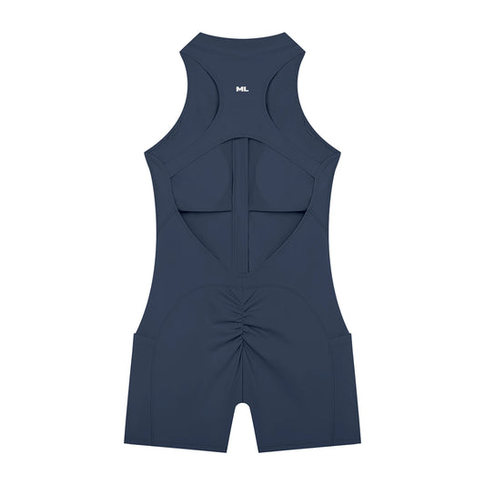 Zip-Front Yoga Romper — image 11