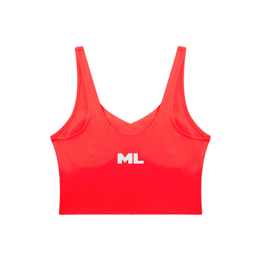 Cropped V-Neck Athletic Tank Top — image 11