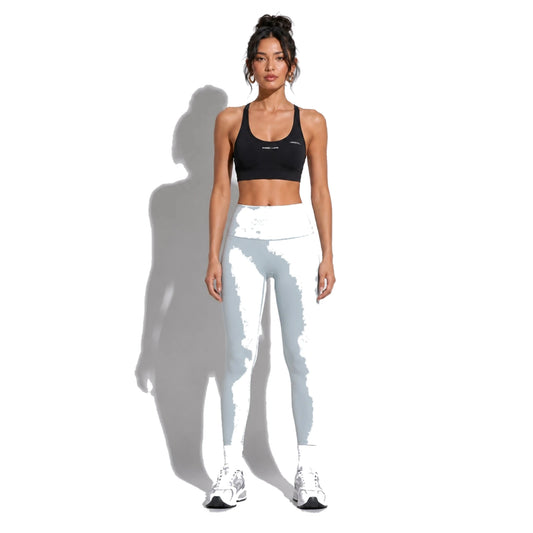 High-Waisted Yoga Leggings — light gray front
