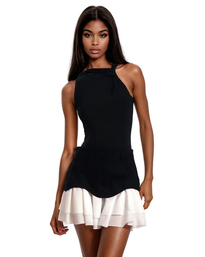 Y2K Ruffle A-Line Denim Skirt