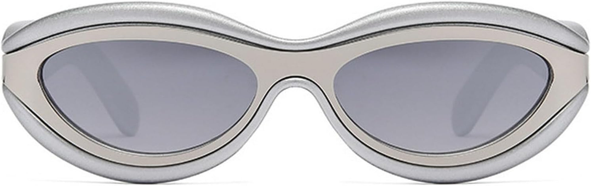 Cat Eye Sunglasses for Women Cute Oval Thick Frame Y2K Accessories Sun Glasses Chic Retro Style Shades
