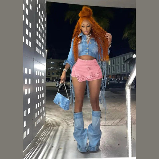 Mini Jean skirt 11