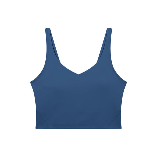 Cropped V-Neck Athletic Tank Top — image 12