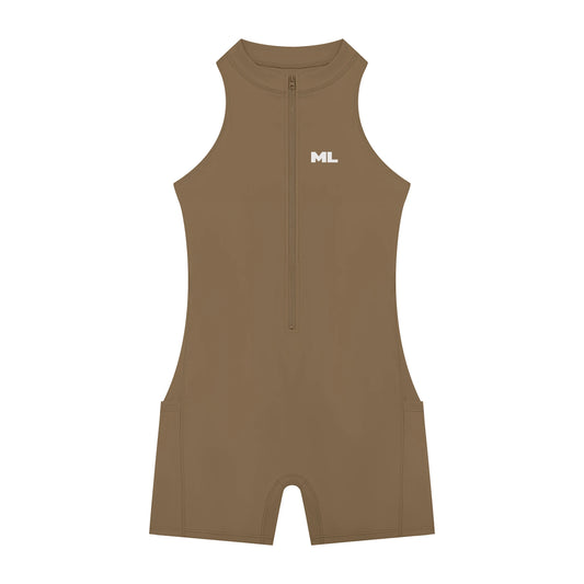 Zip-Front Yoga Romper — image 12