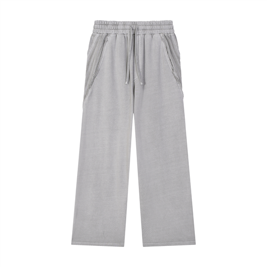 Snow Washed Vintage Patchwork Sweatpants - lifestyle photo