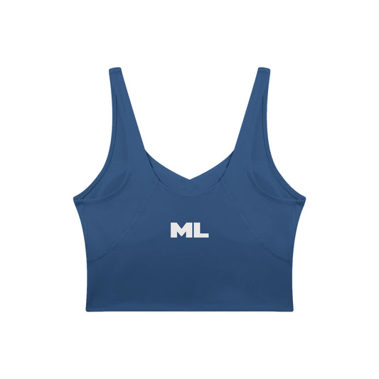 Cropped V-Neck Athletic Tank Top — image 13