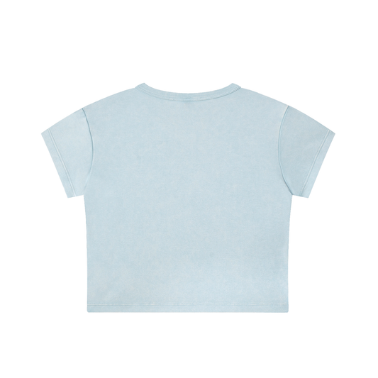 no bra club Snow Washed Crop Top