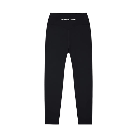 High-Waisted Yoga Leggings — black back