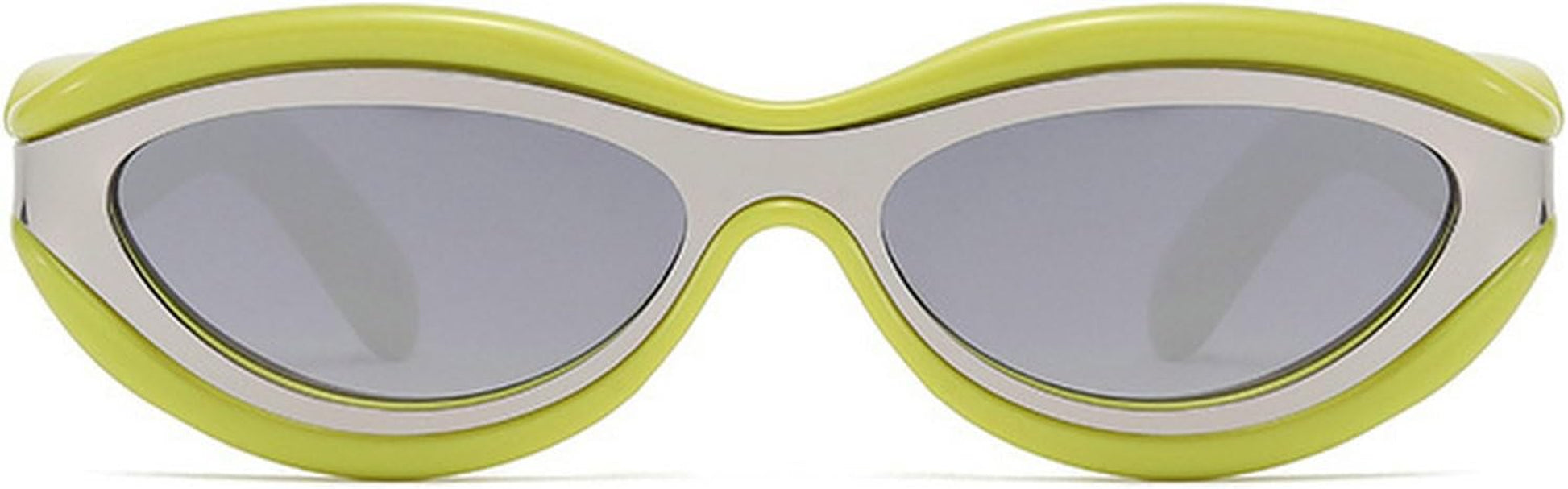 Cat Eye Sunglasses for Women Cute Oval Thick Frame Y2K Accessories Sun Glasses Chic Retro Style Shades