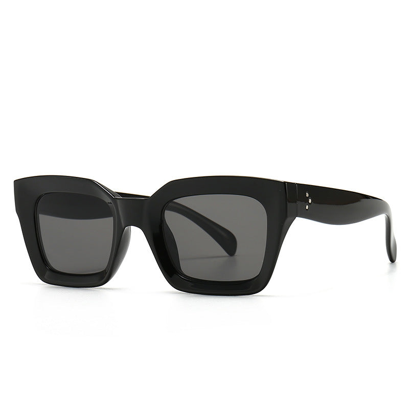 Vintage Black Square Sunglasses