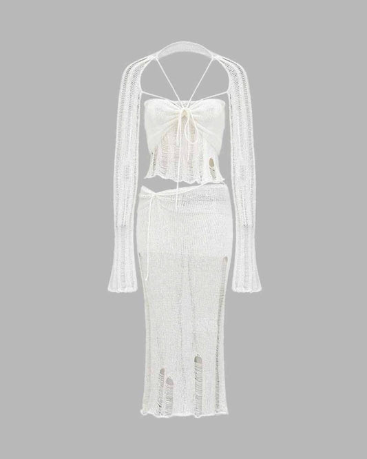 Long Sequin Knit Set