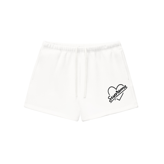 Heartfelt Drawstring Fleece Sweatshorts"
