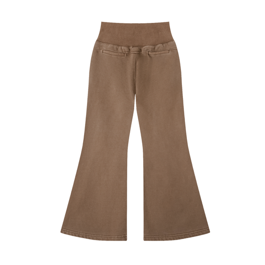 Vintage Washed Flared Fleece Pants - additional view 6