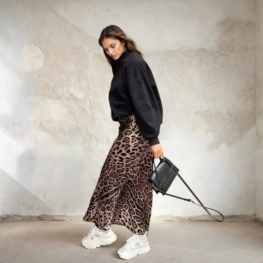 Leopard Print MAXI Skirt 2