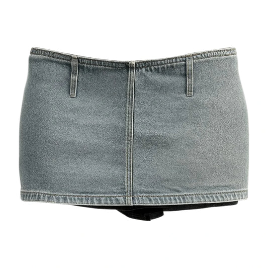 Denim Skirt Multi Buttons 2