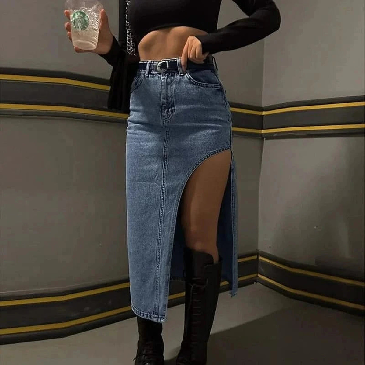 Maxi Denim Skirt 2