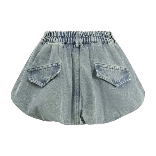 Vintage Denim Mini Skirt - Summer Streetwear Chic 2