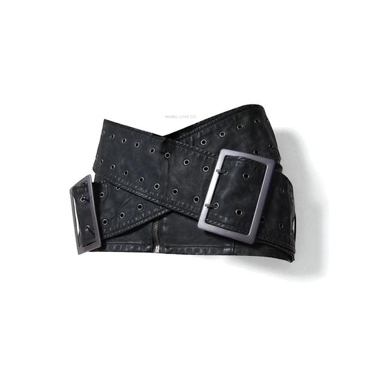 Belted Midi Skirt - Casual Chic Style - detail shot