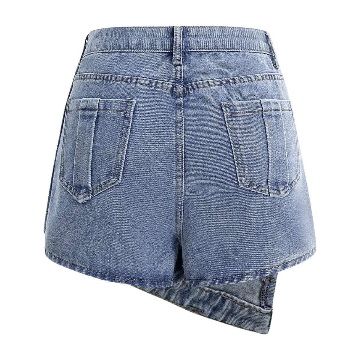 Irregular Hem Short Skirt - detail shot