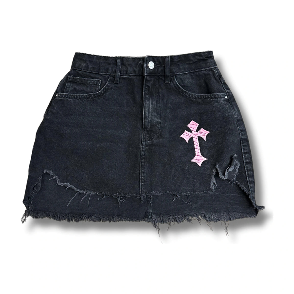 Black Denim Skirt, 2