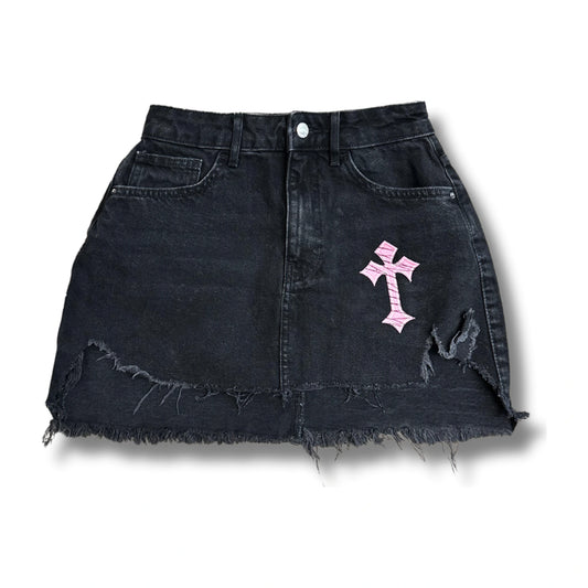 Black Denim Skirt, 2