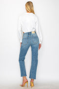 TUMMY CONTROL HIGH RISE STRAIGHT JEANS, 