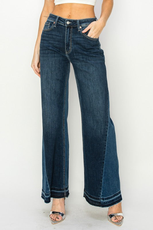 HIGH RISE RELAXED WIDE LEG JEANS, 