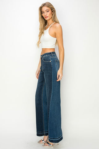 Side details of High-Rise Relaxed Wide-Leg Jeans