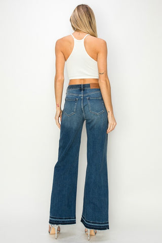 Back details of High-Rise Relaxed Wide-Leg Jeans