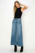 HIGH RISE CROP PALAZZO JEANS, 
