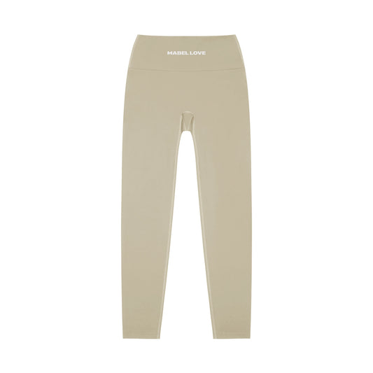 High-Waisted Yoga Leggings — gray coffee front