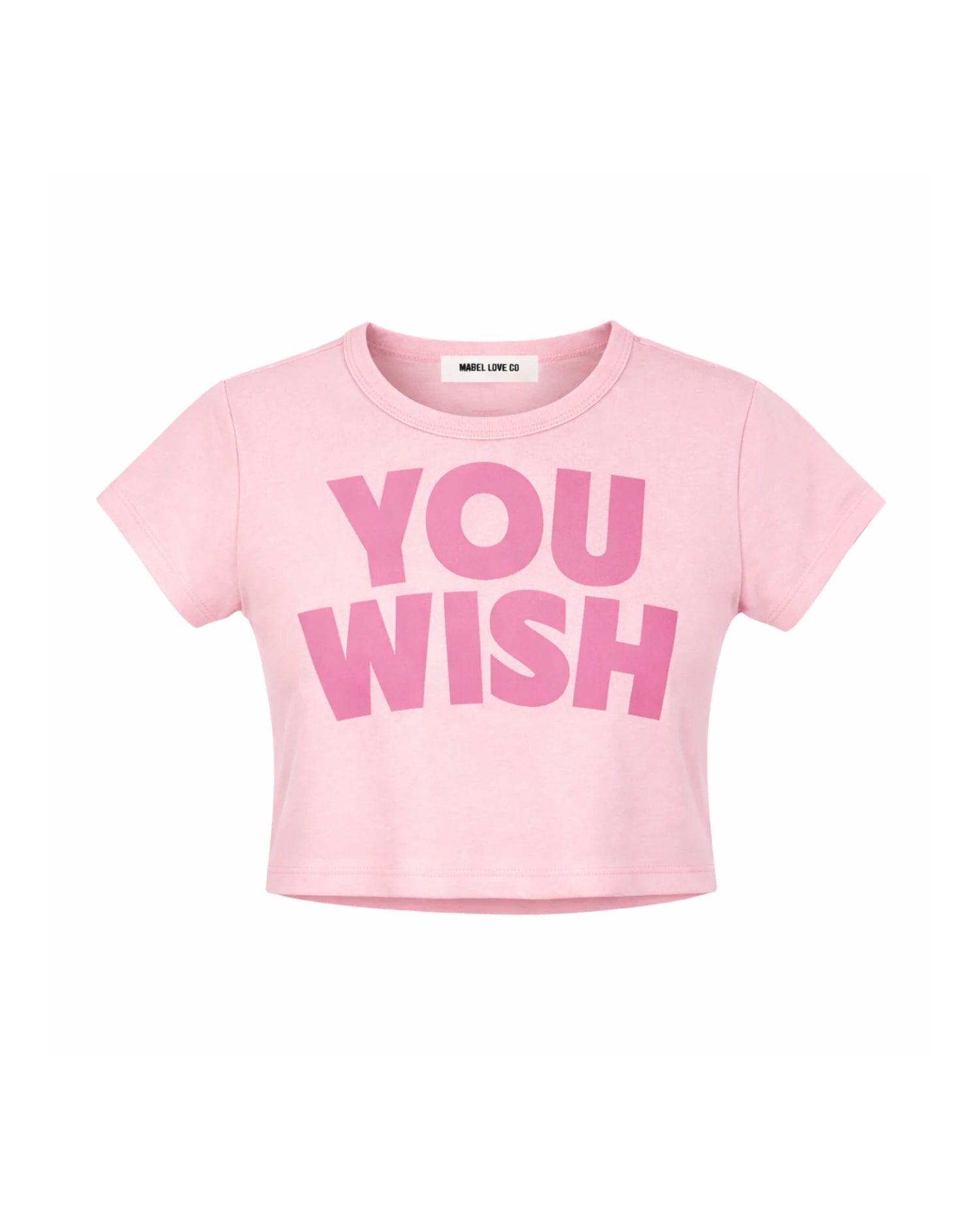 Drop Shoulder Crop Tee - Pink | Mabel Love Co