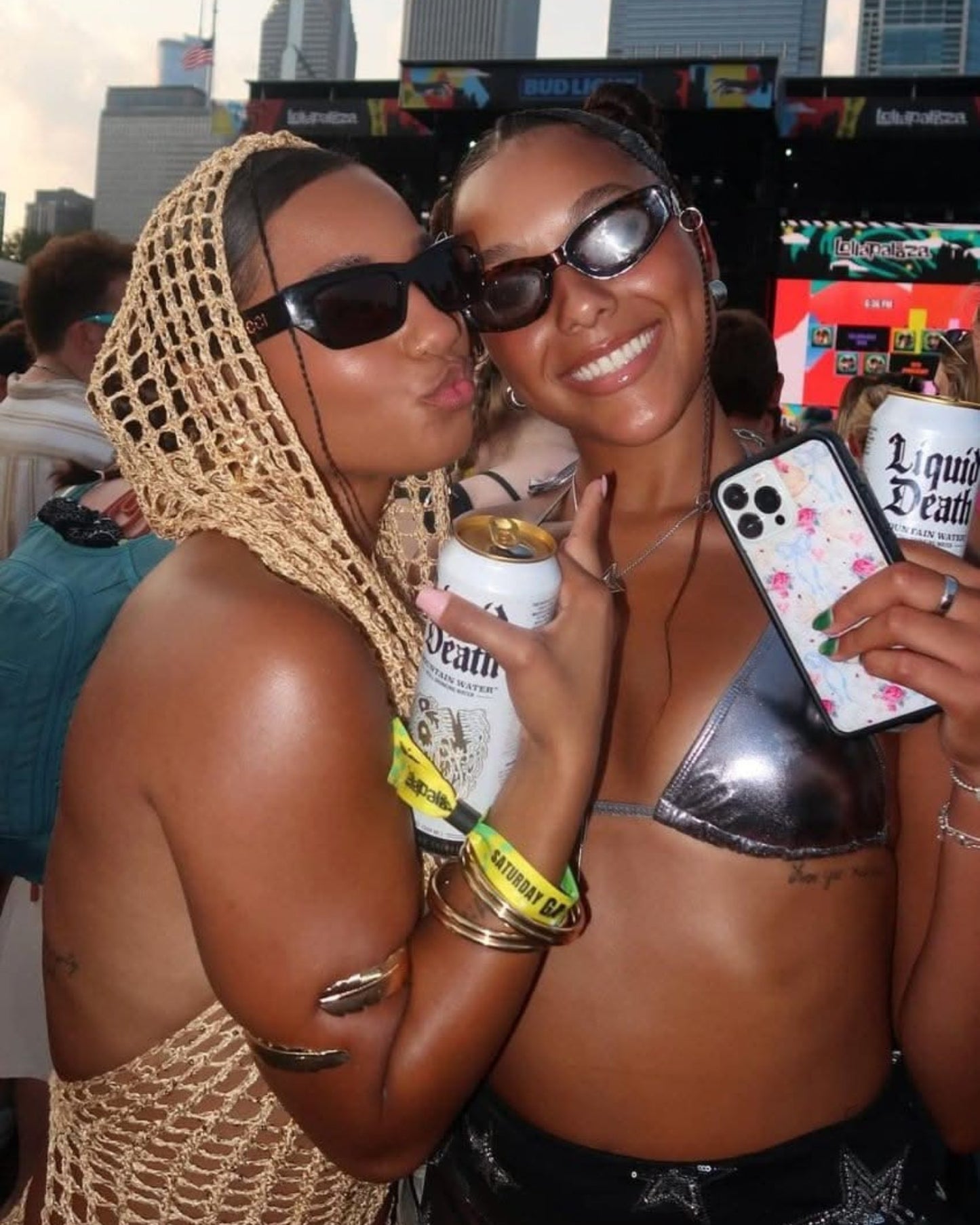 Three-Piece Knitted Sequin Hooded Set