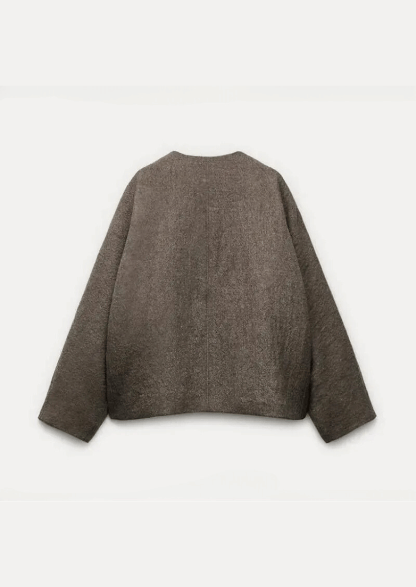 Classic Wool-Blend Oversized Coat