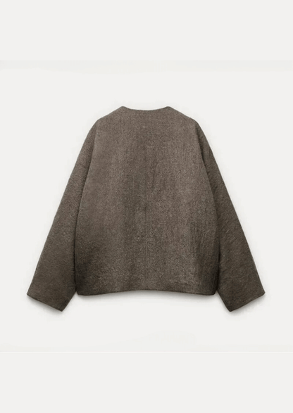 Classic Wool-Blend Oversized Coat
