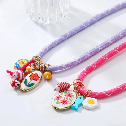 2 piece Boho Rope Necklace