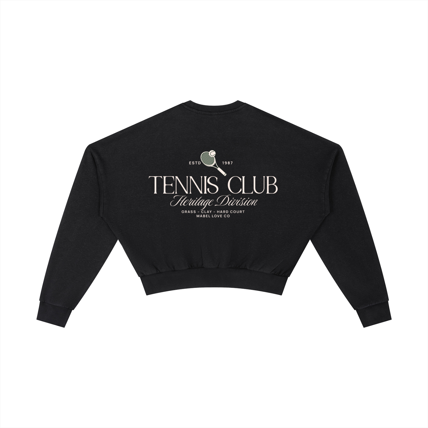 Vintage Washed Cropped Sweatshirt