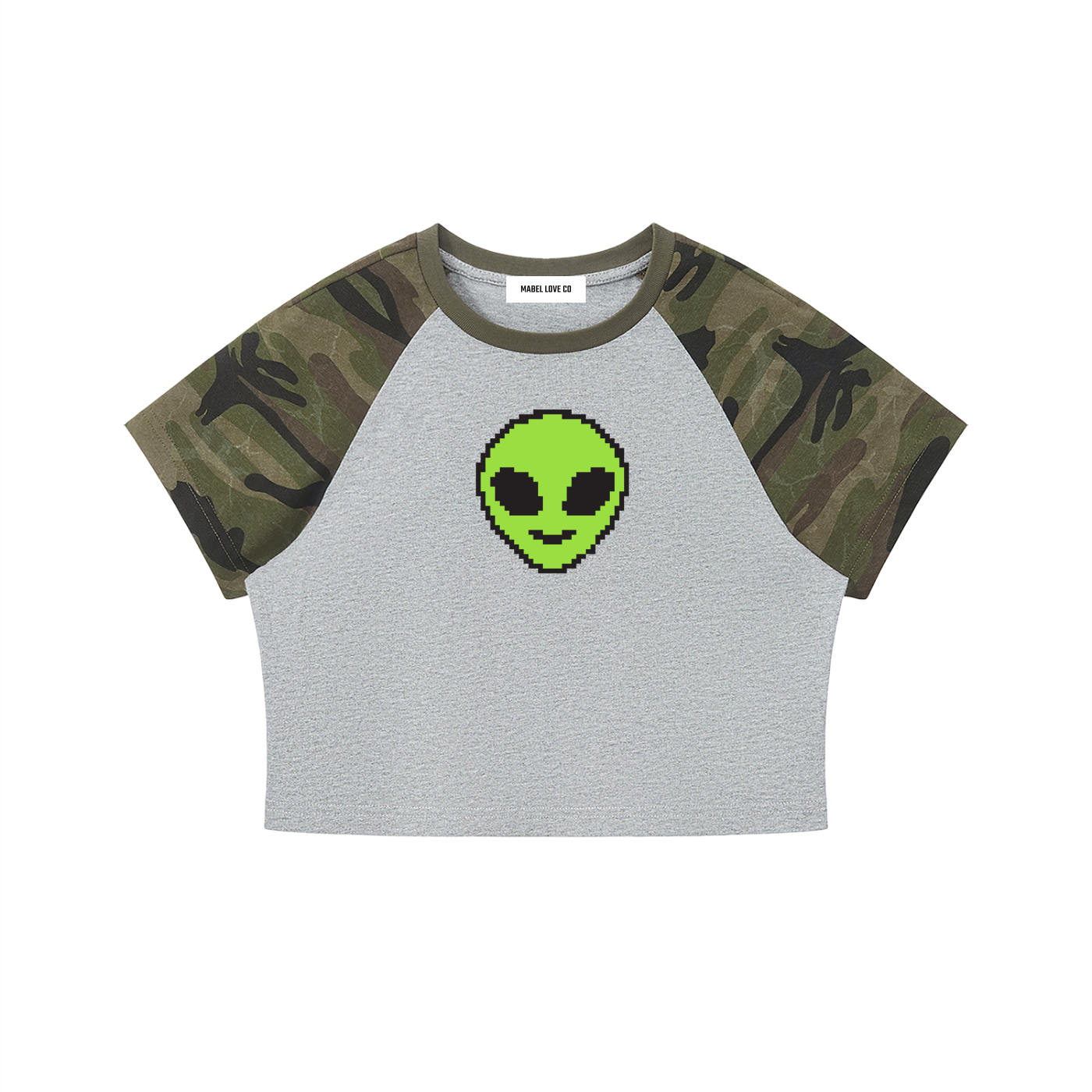 Aliens Camo Crop T-Shirt