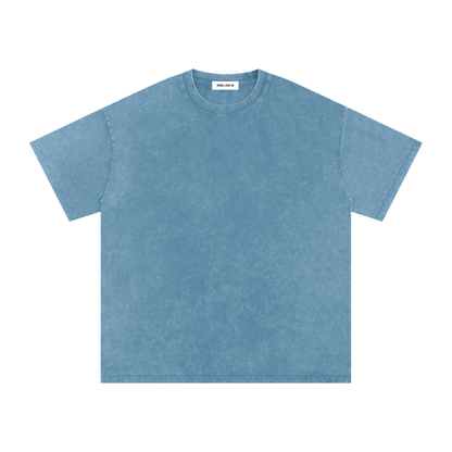 Loose Snow Washed Vibes Only Cotton T-Shirt